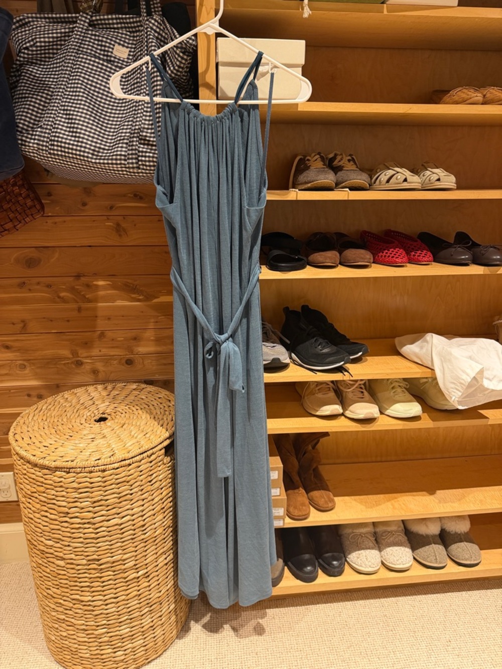 Teal Sleeveless Wide-Leg Jumpsuit with Tie Waist